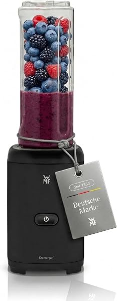 Liquidificadora Portátil Nutribullet / WMF Kult X Mix & Go em Cromargan Inox (2 Garrafas Tritan)