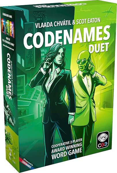 Jogo de Tabuleiro Código Secreto: Dueto (Versão Cooperativa para 2 ou Mais Jogadores)