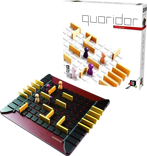 Jogo de Estratégia Quoridor Classic Gigamic em Madeira (Labirinto Tático de Bloqueios)