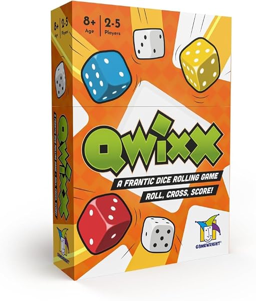 Jogo de Dados Qwixx / Ganz Schön Clever ( O Melhor Roll & Write Alemão de Bolso)