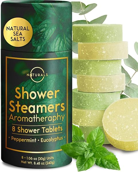 Conjunto de 4 Pastilhas de Aromaterapia para Duche (Shower Steamers Eucalipto & Mentol — Spa no Duche)