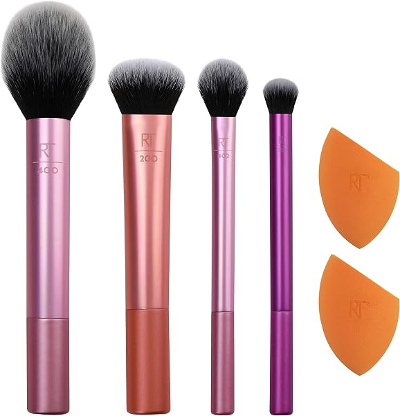 Conjunto de 12 Pincéis de Maquilhagem Real Techniques / Zoeva em Estojo Rígido de Viagem